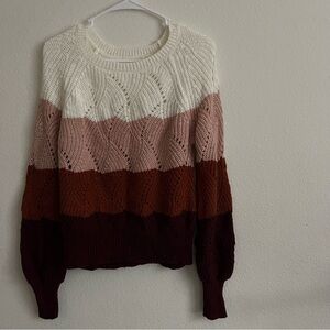Colorblock sweater